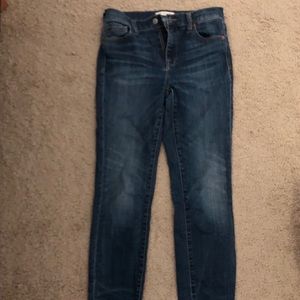 Madewell high rise skinny ankle jean size 27